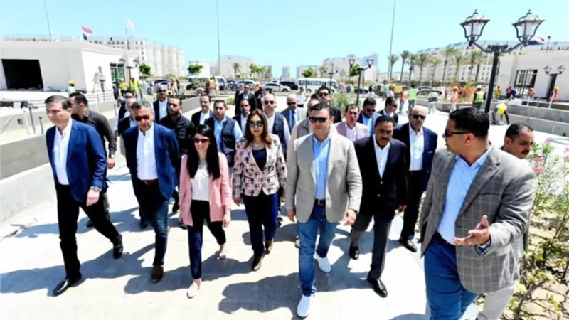 جولة تفقدية ل5 وزراء ومحافظ مطروح في المدينة التراثية بالعلمين الجديدة