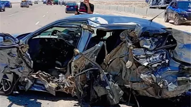 مصرع اسرة كاملة في حادث علي طريق العلمين