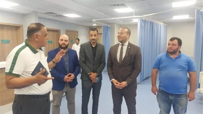 وكيل صحة مطروح يتفقد مستشفى الأكاديمية العربية فى العلمين