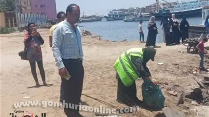 جهود مكثفة للإرتقاء بالنظافة بعزبة البرج