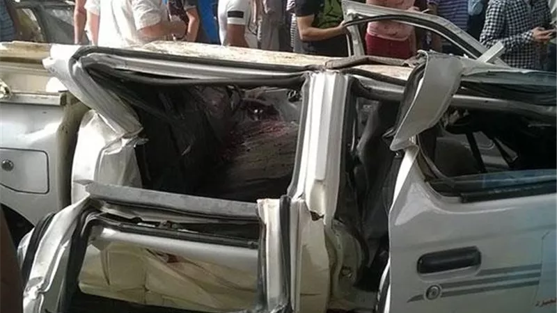 مصرع 10 وإصابة 2 فى حادث سقوط ميكروباص من أعلى محور صفط اللبن