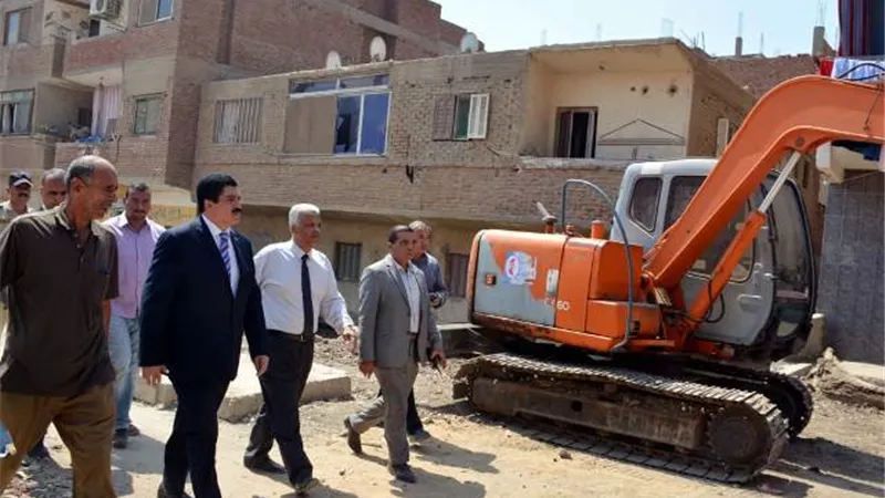 محافظ القليوبية يتفقد تشطيبات افتتاح محور الباسوسية