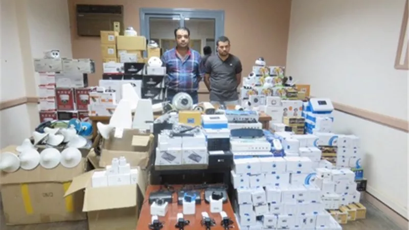 شرطة النقل تضبط صاحب شركة وبحوزتة اجهزة لتقوية شبكات المحمول