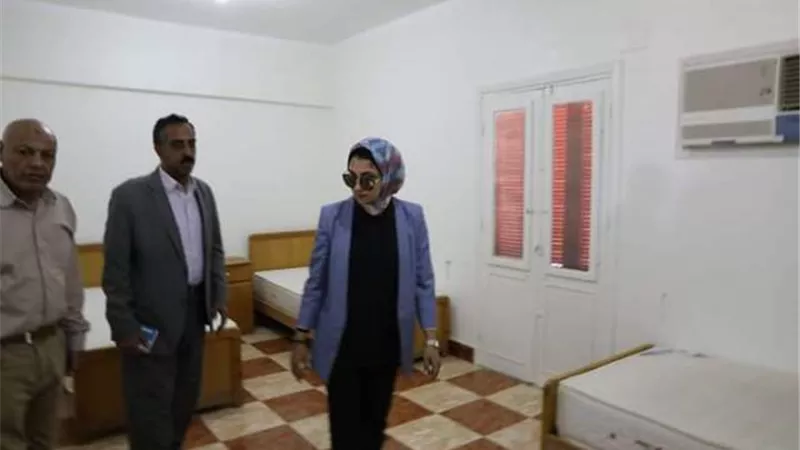 نائب محافظ الوادي الجديد تتفقد مقر إقامة مهرجان التمور الدولى.صور