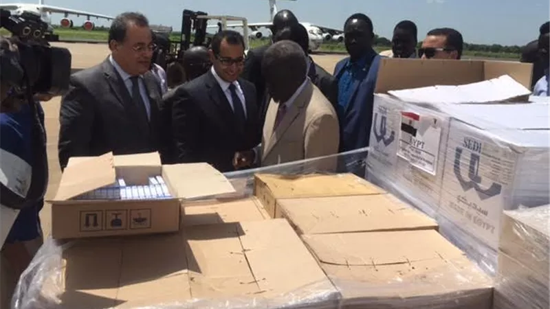 الخارجية: وصول المساعدات المصرية لجنوب السودان