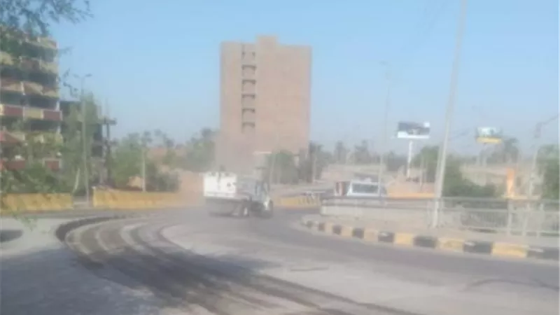 حملات نظافة مكبرة بمدخل أسيوط الجنوبى وأسفل الكبارى والأنفاق