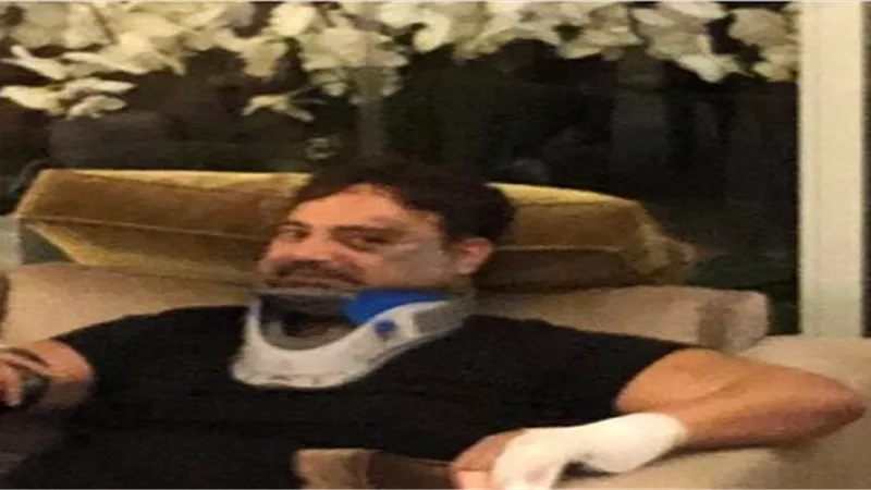 حماقى وأحلام وراغب علامة يطمئنون على عاصى الحلانى فى منزله