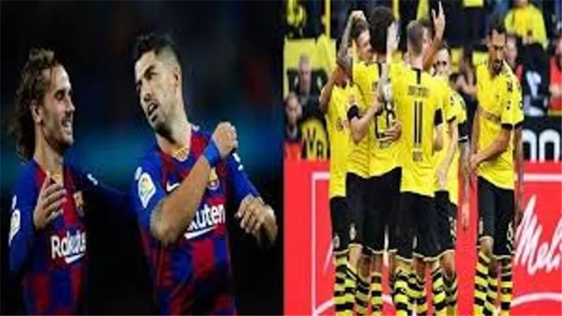 شوط اول سلبى بين برشلونة ودورتموند