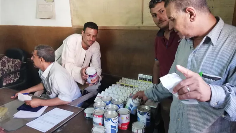 تحرير 8 محاضر في حملة تموينية مكبرة بمركز القوصية بأسيوط