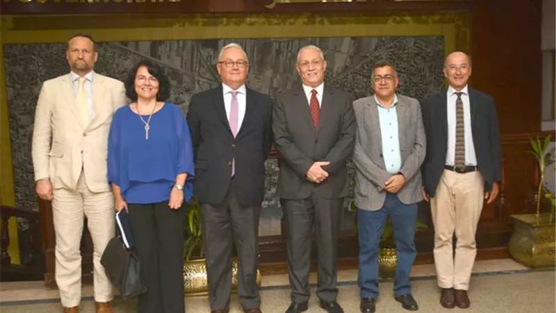 السفير الإيطالى يزور الأقصر إستعدادا للإحتفال باليوم الإيطالى