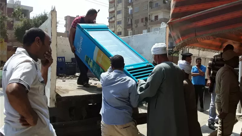 إزالة 44 تعديا.. و520 حالة إشغال في بني سويف