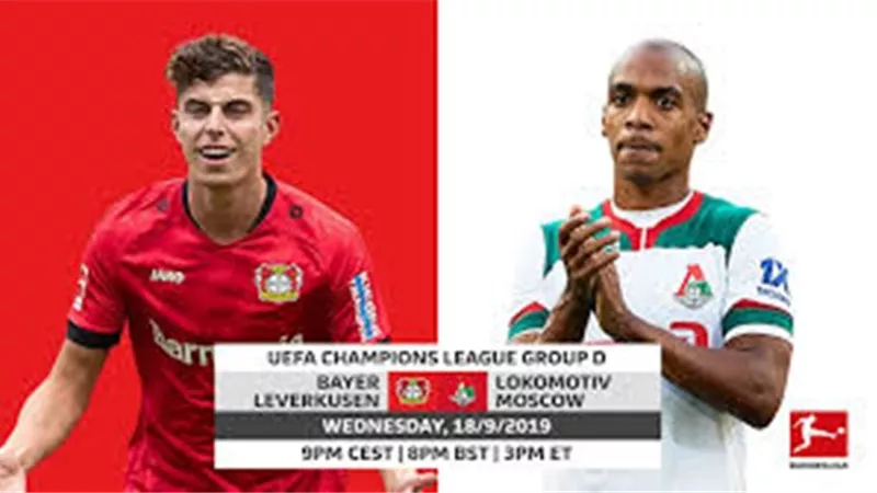 مباراة باير ليفركوزن ولوكوموتيف موسكو اليوم 18-09-2019 دوري أبطال أوروبا