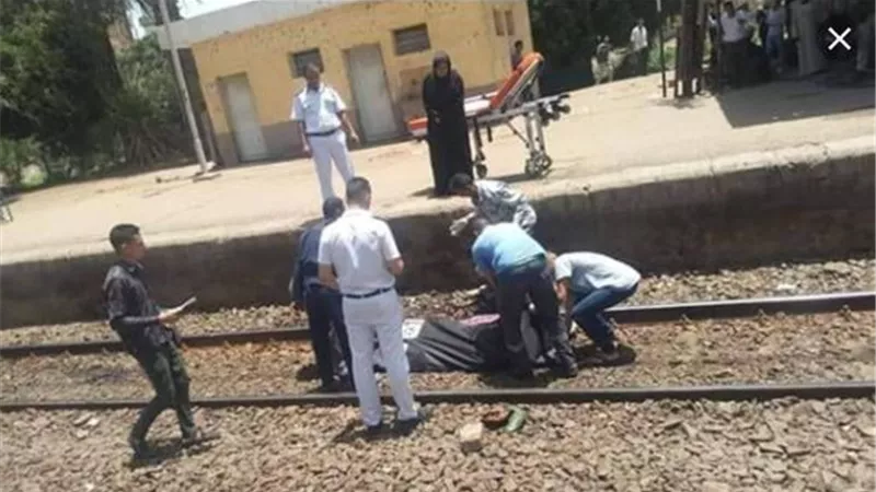 مصرع مسنه دهسا اسفل عجلات قطار اثناء عبورها مزلقان بالدقهلة
