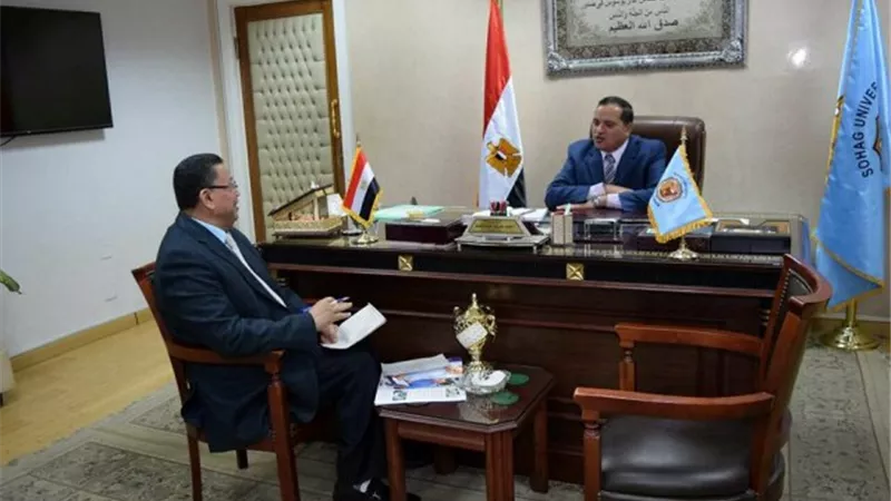 رئيس جامعة سوهاج(للجمهورية اون لاين ): جاهزون لاستقبال 58 الف طالب