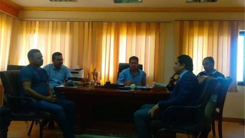 رئيس الاتحاد المصري للميني فوتبول يلتقي وكيل وزارة الشباب والرياضة بجنوب سيناء