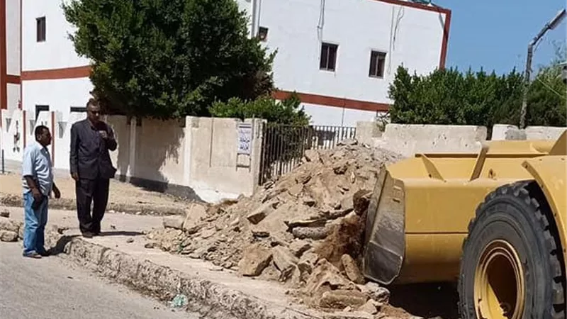 تطوير مدخل قرية الجبيل بطور سيناء