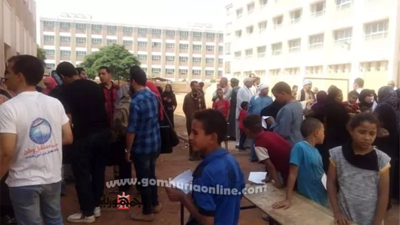 مستقبل وطن منفلوط ينظم قافلة طبية بنظام الكشف المجاني ببنى رافع