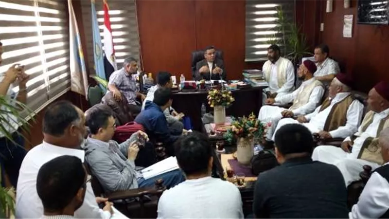 بدء تنفيذ توصيات زيارة مستشارى رئيس الجمهورية لوضع حلول للصرف الزراعى بسيوة