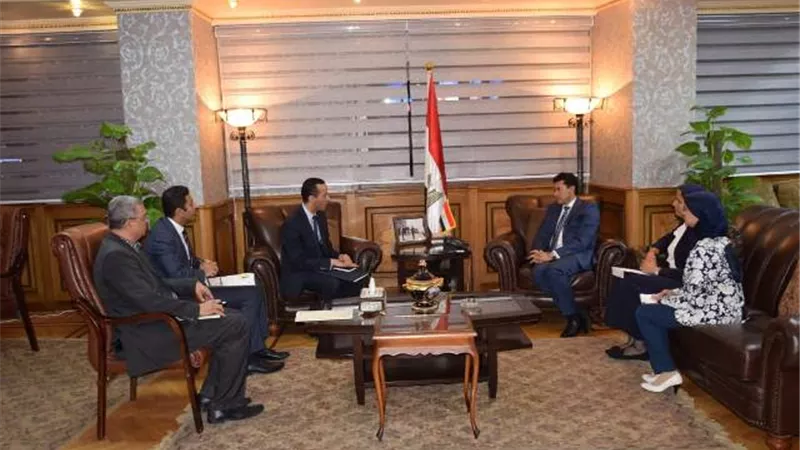 وزير الشباب يبحث التعاون مع سفير مصر بجنوب السودان