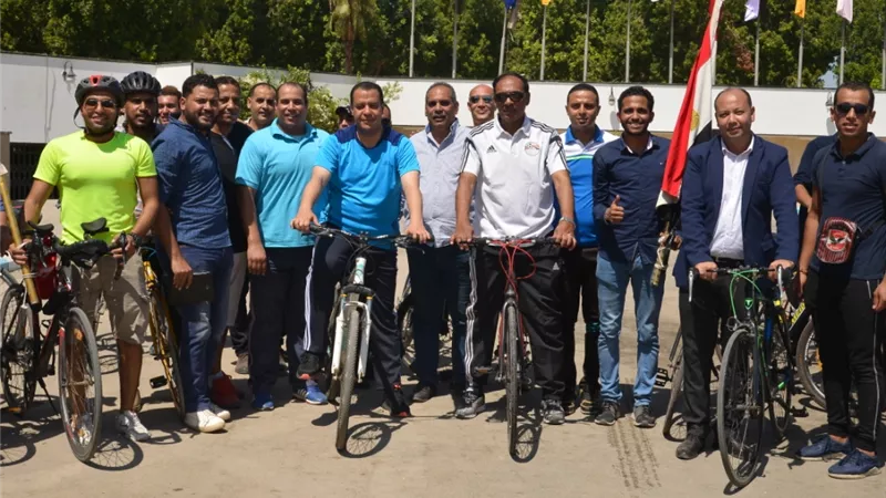 انطلاق ماراثون للدراجات بجامعة أسيوط تزامناَ مع مبادرة 