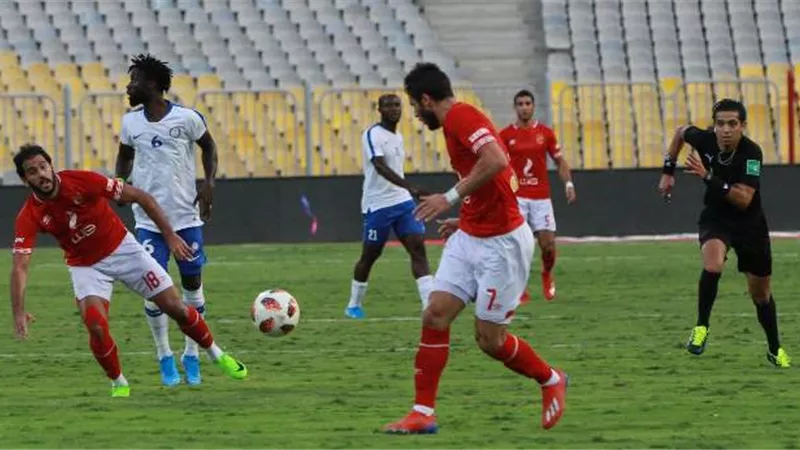 الاهلى يتقدم على سموحة بهدف نظيف فى الشوط الاول