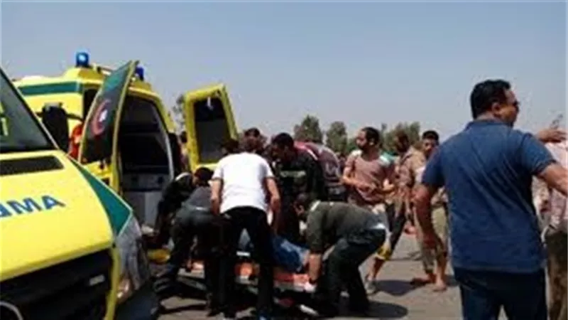 مصرع شخص فى انقلاب سياره ببنى سويف