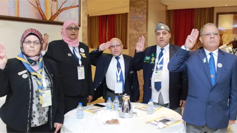 امين عام رواد العرب المساعد يهنئه لجنة الاعلام والتوثيق