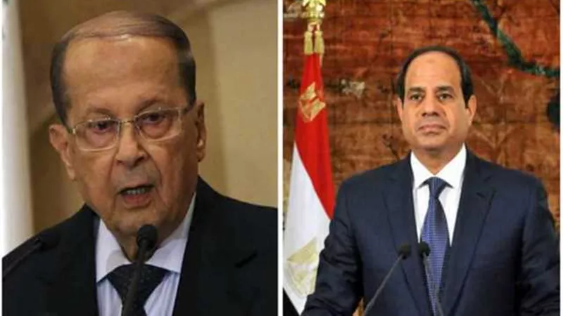 السيسي وميشال عون يتباحثان الاوضاع في سوريا وعددا من الملفات العربية الأخرى