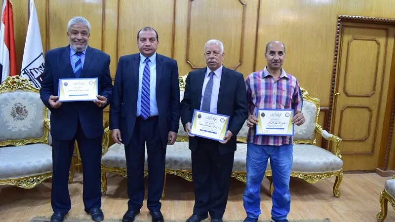 جامعة بنى سويف تكرم المحالين على المعاش