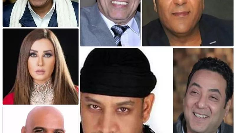 نجوم الفن فى تظاهرة حب لتأييد الرئيس السيسي ورفض دعاوى الفوضى