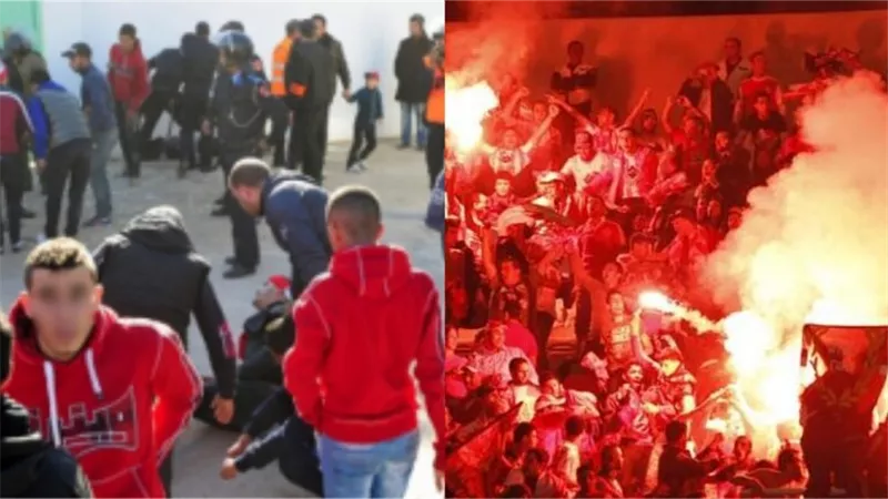 مقتل واصابة 6 مشجعين خلال اشتباكات بين جمهورى الوداد والجيش المغربى