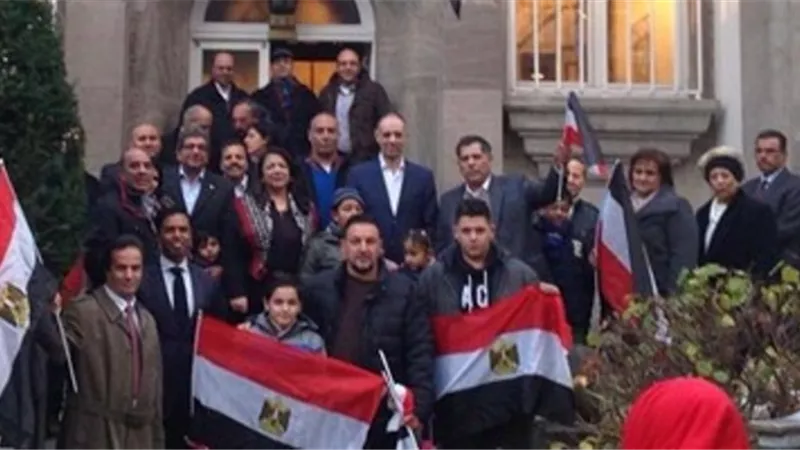 المصريون فى ألمانيا يجددون دعمهم للرئيس السيسى