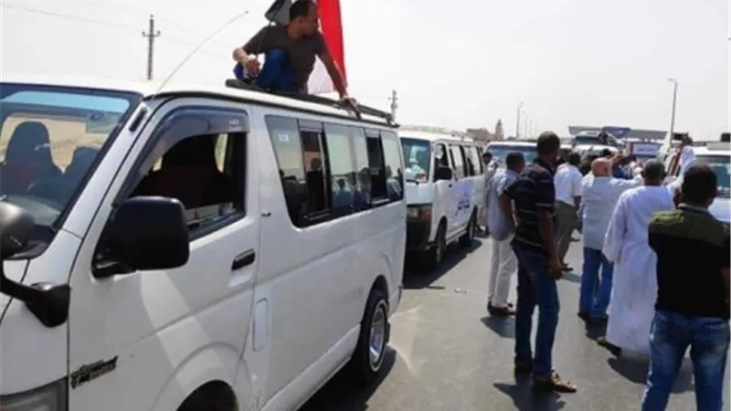 أهالي الفيوم يدعمون الدولة في موكب وطني ..صور