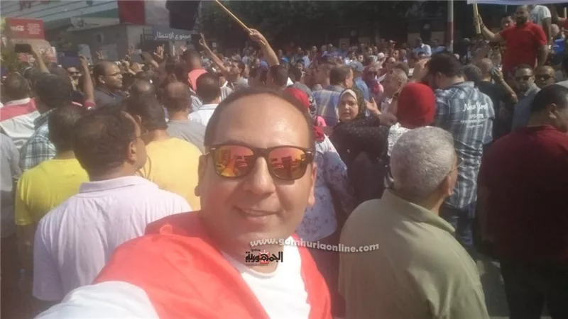 مسيرات حاشدة من مدينة نصر لتاييد الرئيس .. صور