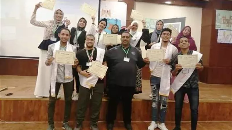جامعة الوادى الجديد تفوز بالميداليات الذهبية ضمن منافسات ملتقى الشباب بشرم الشيخ صور