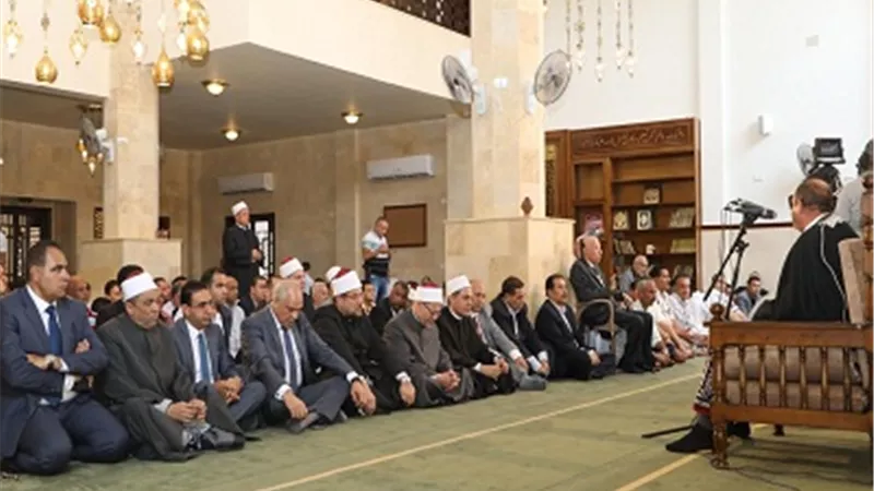 محافظ الجيزة يشارك فى إفتتاح مسجد اللواء عبدالوهاب خليل بمدينة الشيخ زايد