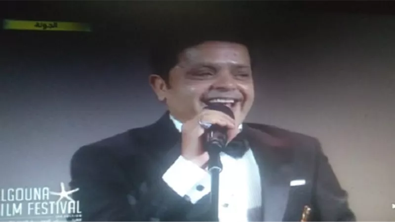 محمد هنيدى أثناء تكريمه بالجونة: 