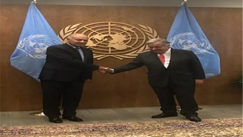 السكرتير العام للأمم المتحدة يستقبل أبو الغيط