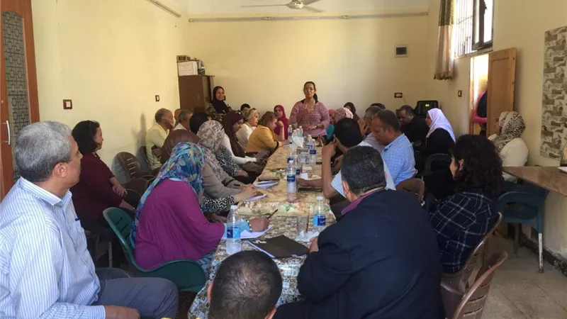 وفد وزارة الزراعة يشيد بمشروعات 