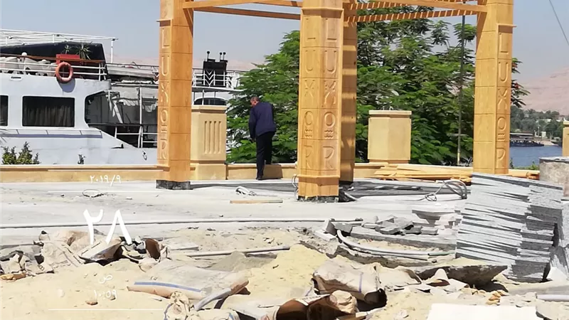 بدء العد التنازلى للإنتهاء من مشروع تطوير كورنيش النيل بالأقصر