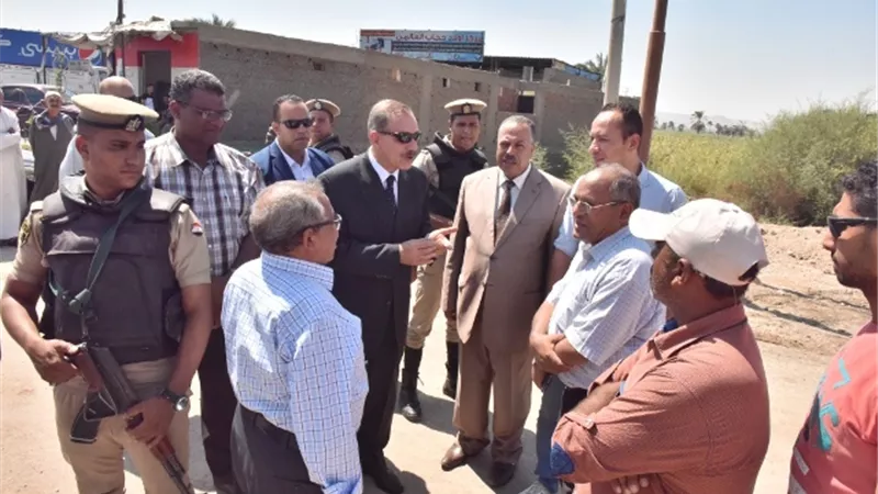 محافظ أسيوط يتفقد أعمال تطوير المدخل الجنوبى للمحافظة وميدان 