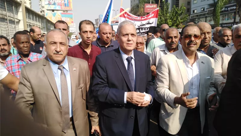 القيادات والنقابين والعاملين بشمال القاهرة لتوزيع الكهرباء