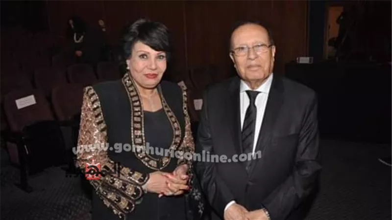 فردوس عبد الحميد ومحمد فاضل فى اتيليه الاسكندرية