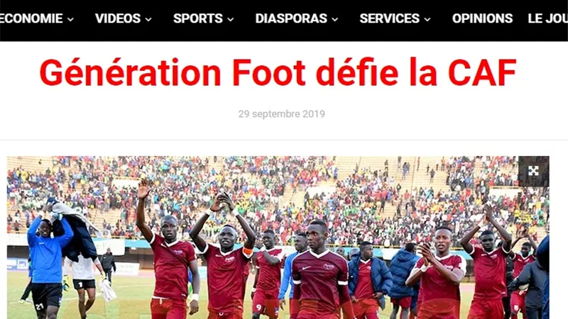 صحف السنغال .. جينيراسيون فوت يتحدى الكاف بعد نقل مباراته امام الزمالك من القاهرة إلى الإسكندرية