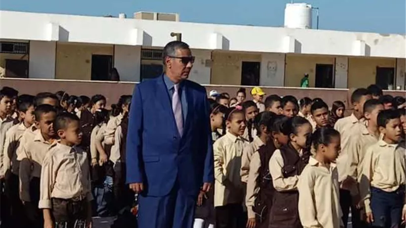 عبد العظيم يتابع الدراسة بمدرسة رفاعه الطهطاوي الابتدائية