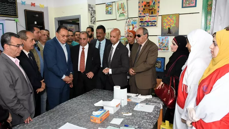 انطلاق مبادرة 100 مليون صحة بالمدارس الاعدادية بالشرقية