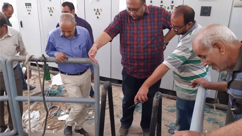 رئيس مياه أسيوط يتفقد أعمال الإحلال والتجديد بالمحطات...صور