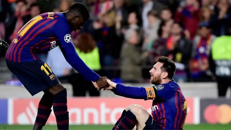 برشلونة يواجه انتر ميلان بدورى ابطال اوروبا بدون ميسى
