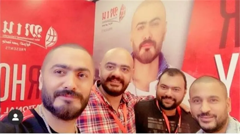تامر حسنى يحتفل بعيد ميلاد شقيقة الاكبر