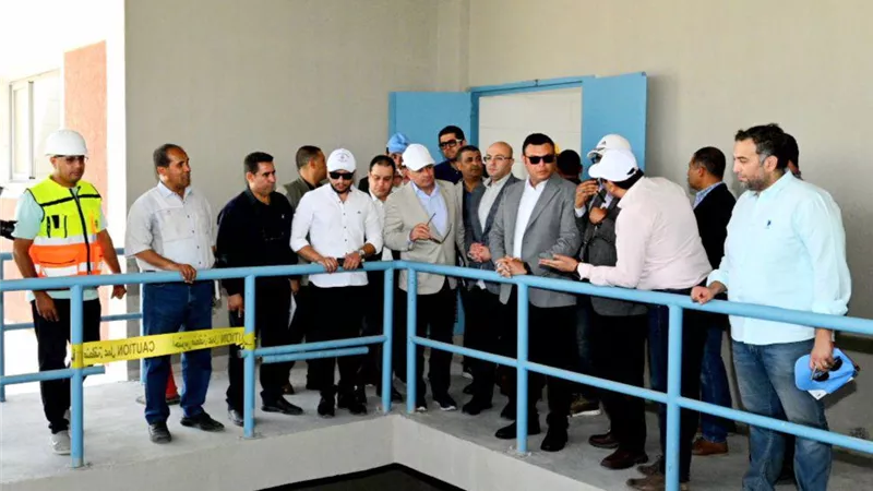 الإسكان يتابع موقف توسعات محطة مياه أشمنت بني سويف